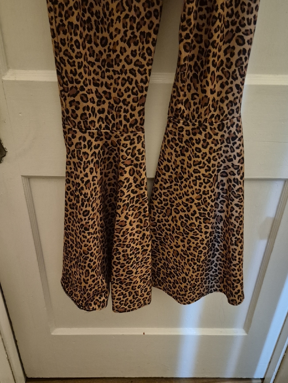 Leopard Print Flared Pants - Brown - Picture 3 of 8